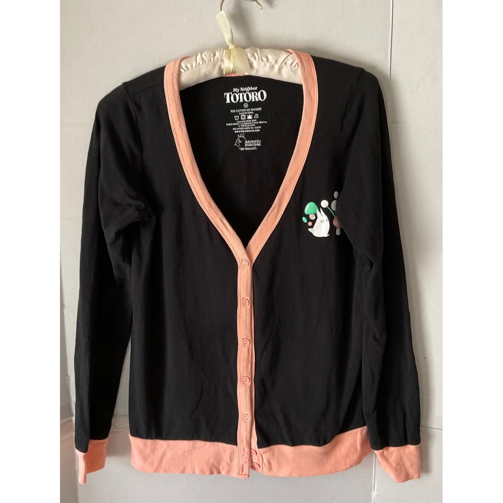 Her Universe My Neighbor Totoro Cardigan Black Peach Studio Ghibli Womens Medium